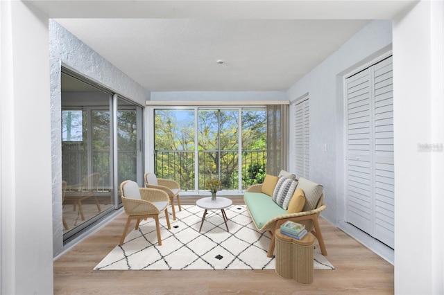 sunroom / solarium with a wealth of natural light