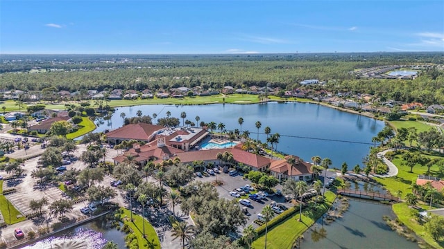 2831 Corinthia Cir, North Fort Myers, FL 33917 - bird's eye view featuring a water view