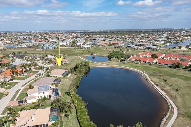 4077 La Costa Island Ct, Punta Gorda, FL 33950 - birds eye view of property with a water view and a residential view