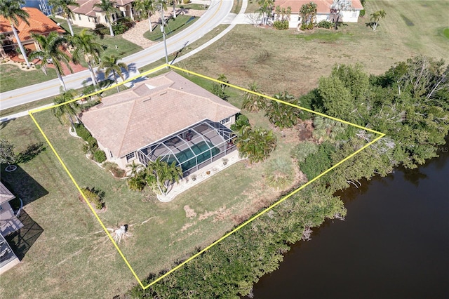 4077 La Costa Island Ct, Punta Gorda, FL 33950 - aerial view with a water view