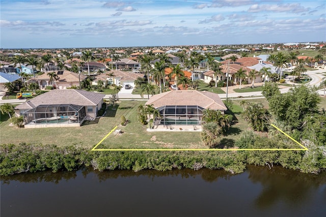 4077 La Costa Island Ct, Punta Gorda, FL 33950 - drone / aerial view featuring a residential view and a water view