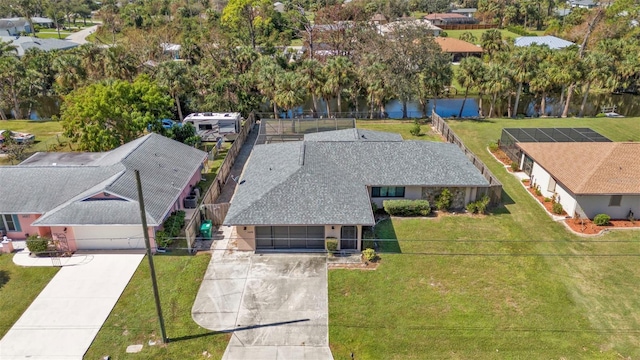 birds eye view of property