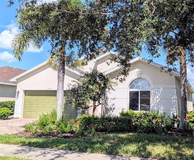 ranch-style house with a garage