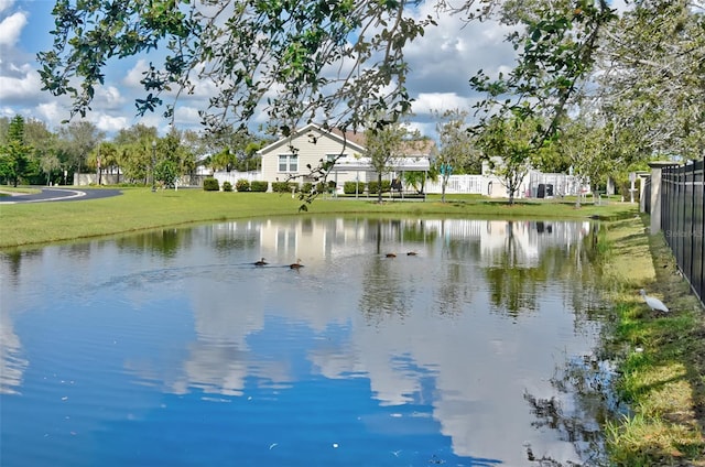 view of water feature