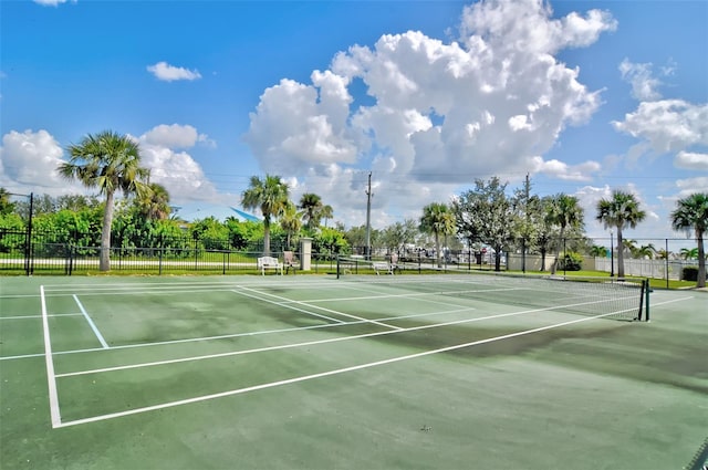 view of tennis court