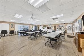 4158 Tamiami Trl Unit P1, Port Charlotte, FL 33952 - dining area featuring a drop ceiling