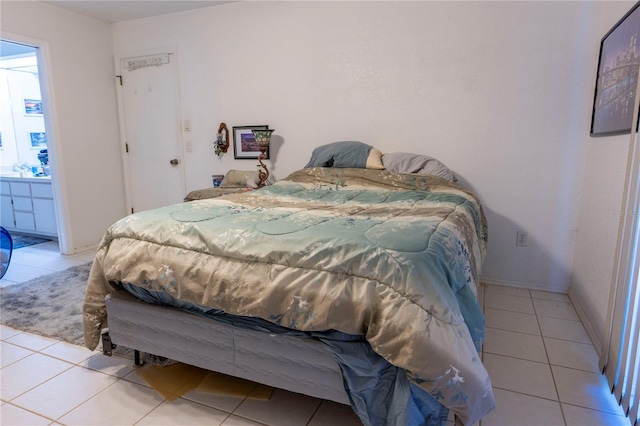 view of tiled bedroom