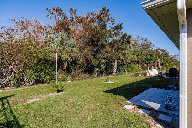 view of yard featuring a patio