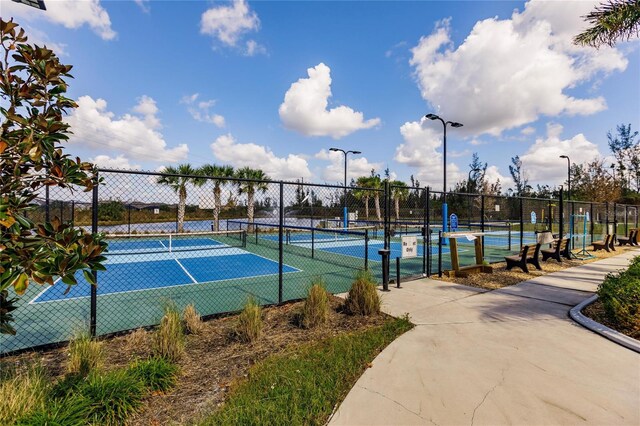 view of tennis court