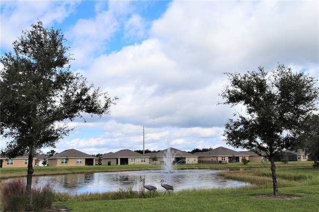 view of water feature