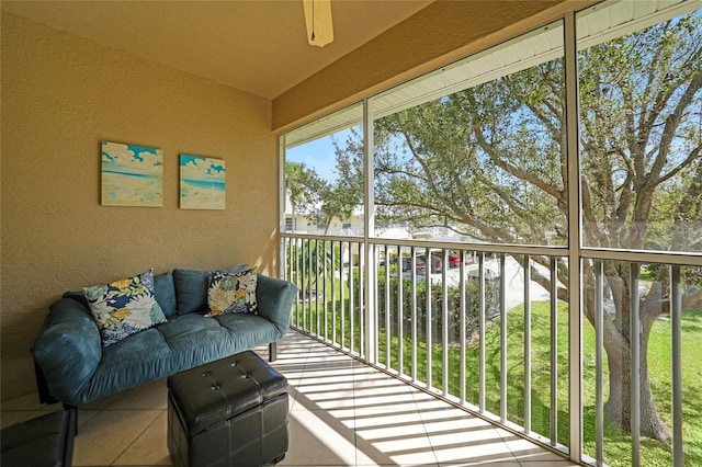 view of sunroom / solarium