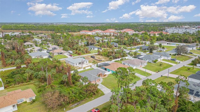 drone / aerial view with a residential view