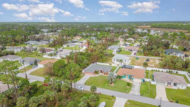 bird's eye view featuring a residential view
