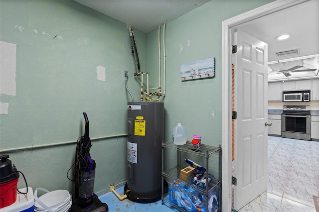 utilities with electric water heater