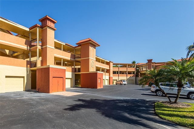 view of property with a garage