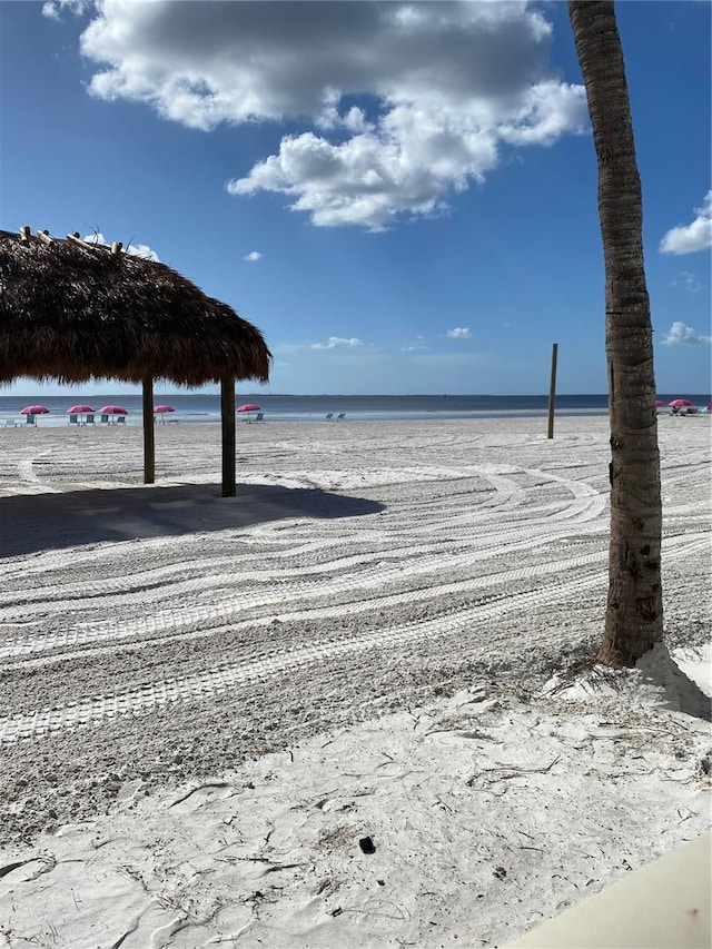 water view featuring a beach view