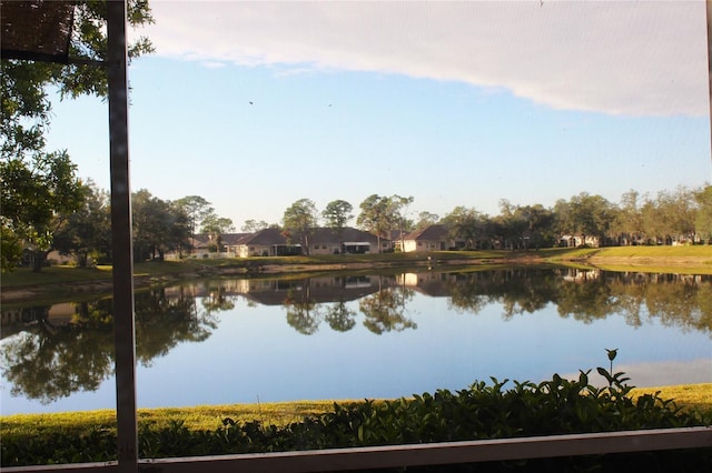 view of water feature