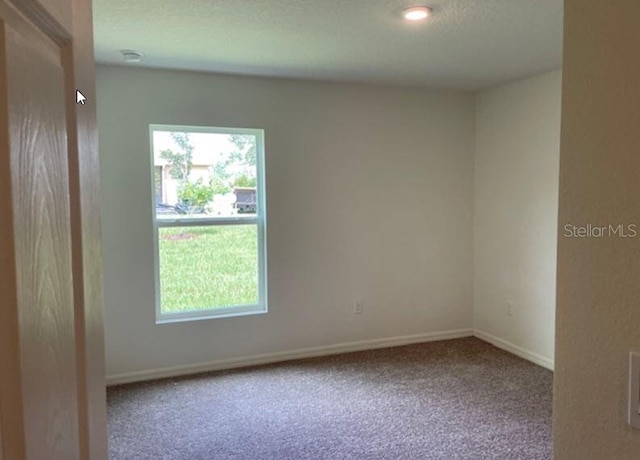 unfurnished room featuring carpet floors