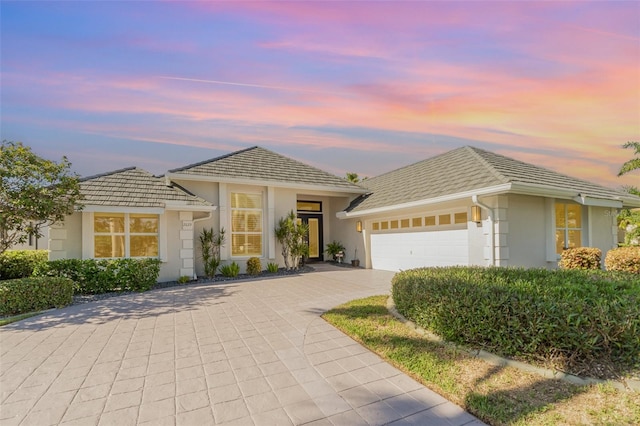 view of front of house featuring a garage