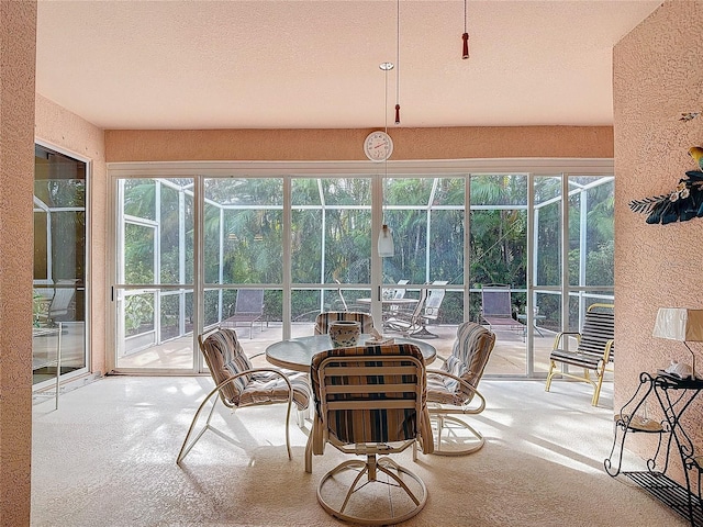 view of sunroom / solarium