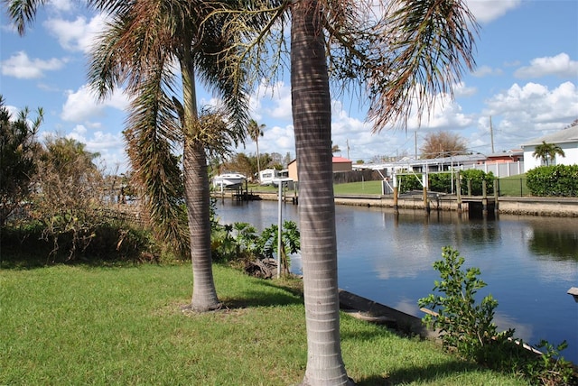 view of water feature