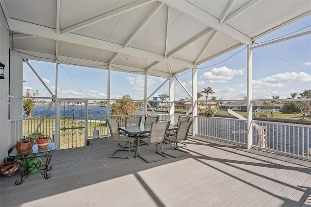 view of sunroom / solarium