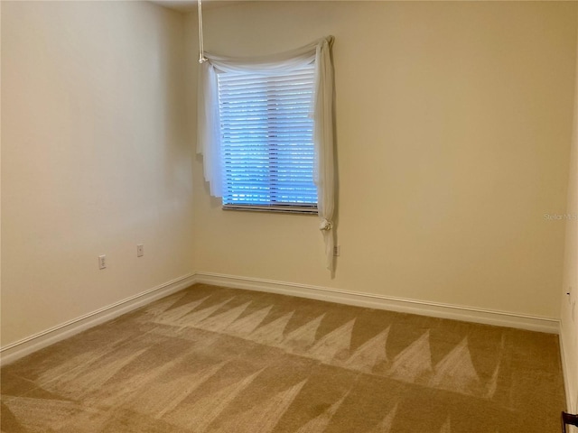 view of carpeted empty room