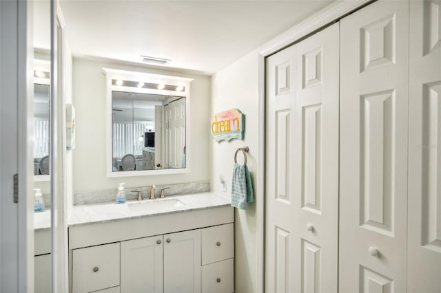 bathroom featuring vanity