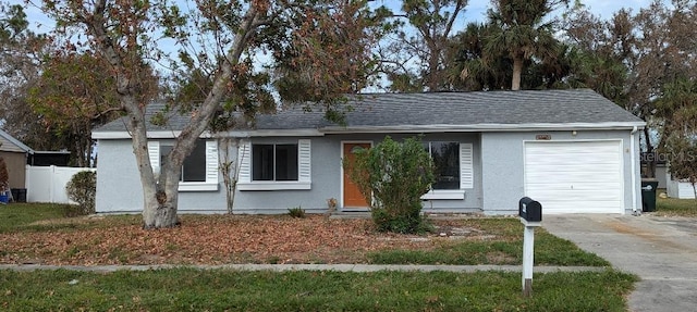 ranch-style house with a garage