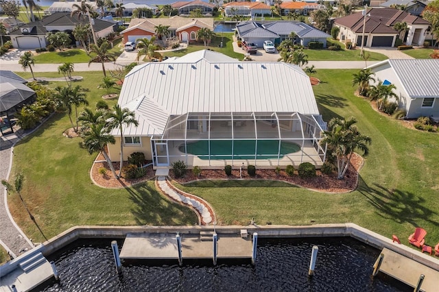 2868 Coral Way, Punta Gorda, FL 33950 - aerial perspective of suburban area featuring a pool