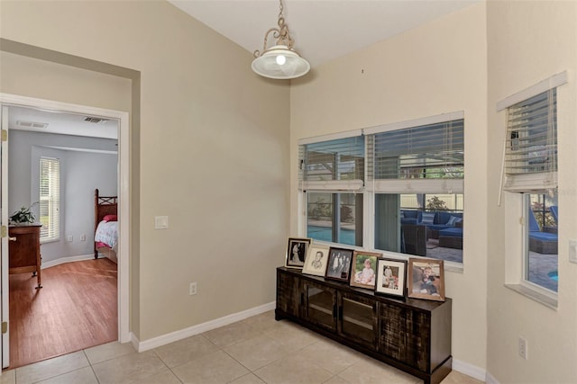 hallway featuring light hardwood / wood-style floors