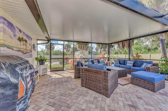 view of sunroom / solarium