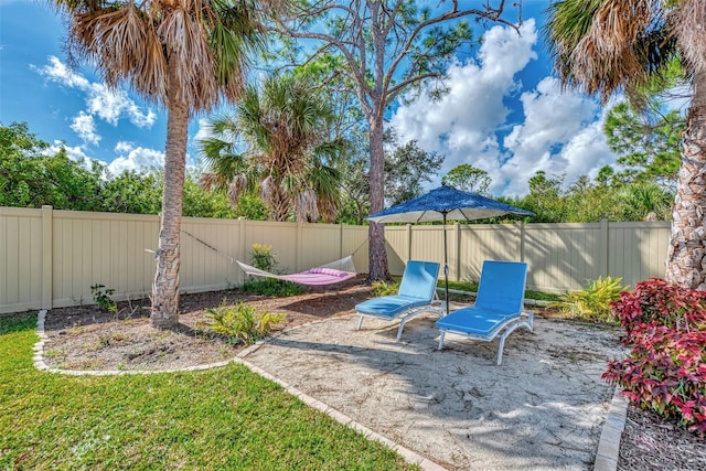 exterior space with a patio