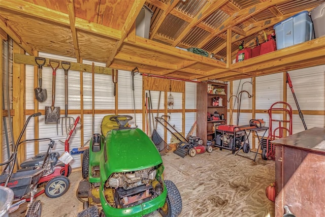 view of storage room