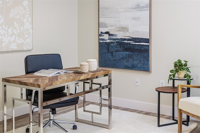 956 Harbor Town Dr, Venice, FL 34292 - office featuring wood finished floors and baseboards