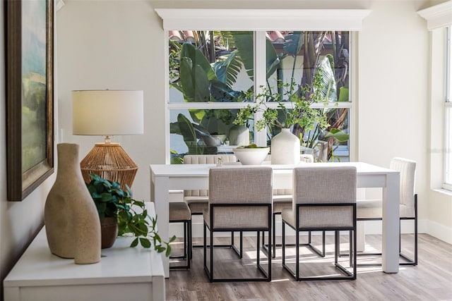 956 Harbor Town Dr, Venice, FL 34292 - dining space with wood finished floors