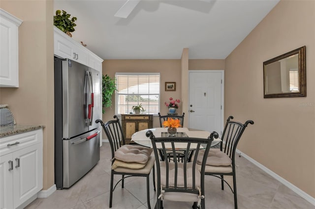 view of dining area