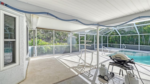 view of sunroom / solarium