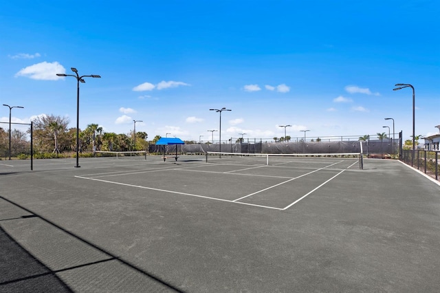 view of tennis court