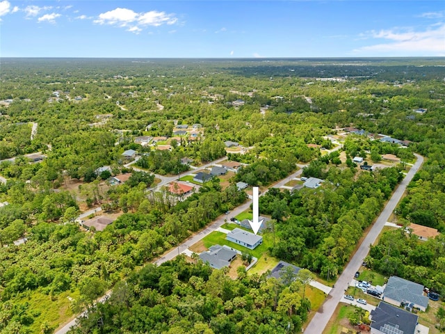 2404 Hanford Ln, North Port, FL 34288 - birds eye view of property with a residential view and a forest view