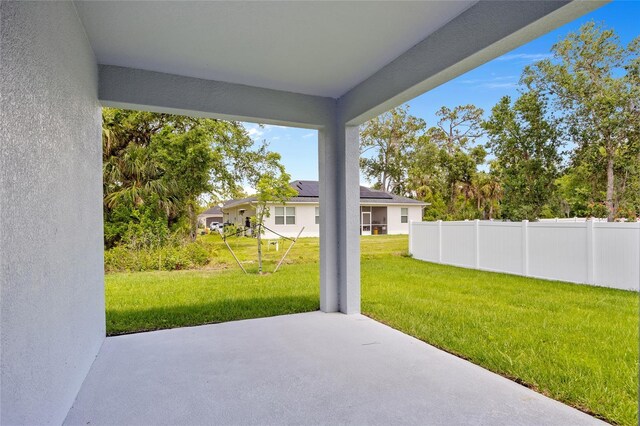 2404 Hanford Ln, North Port, FL 34288 - view of patio with fence