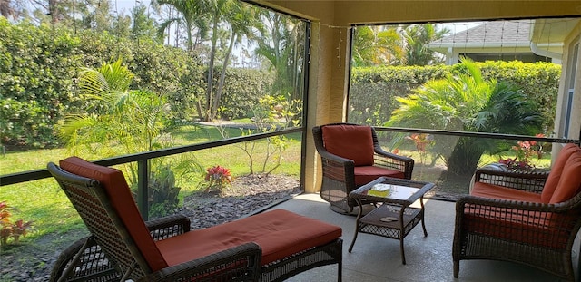 view of sunroom / solarium