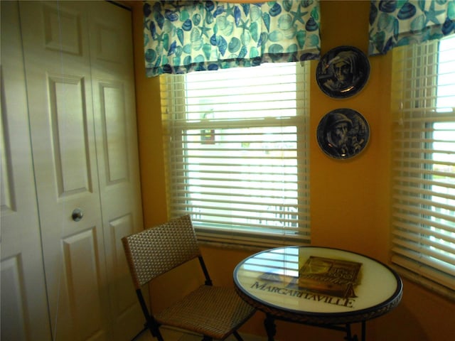 view of dining room