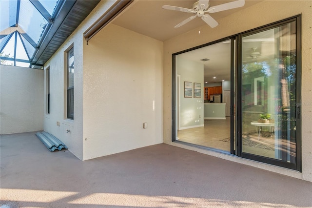 2765 Arugula Dr, North Port, FL 34289 - view of patio / terrace with ceiling fan