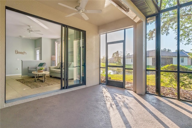 2765 Arugula Dr, North Port, FL 34289 - sunroom / solarium with a ceiling fan and healthy amount of natural light