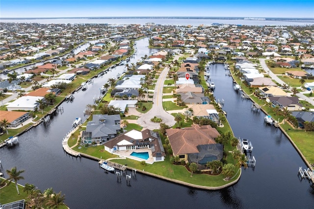 1215 Via Tripoli, Punta Gorda, FL 33950 - aerial overview of property's location with nearby suburban area and a large body of water