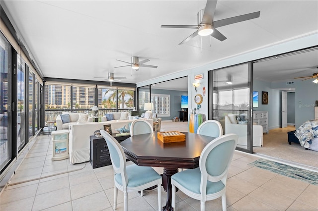 view of sunroom / solarium