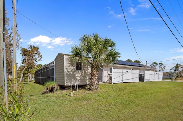 exterior space featuring a lawn