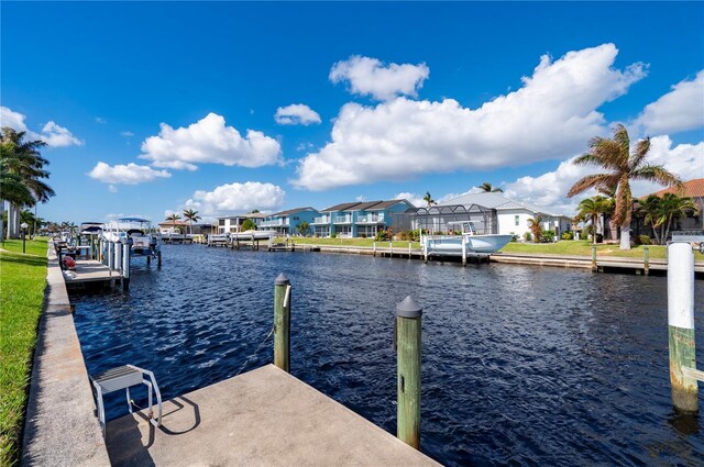 2736 Magdalina Dr, Punta Gorda, FL 33950 - view of dock with a water view and a residential view