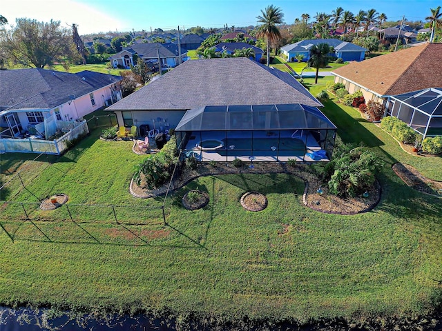 birds eye view of property